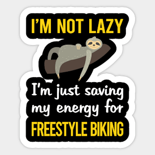 Funny Lazy Freestyle Biking Sticker